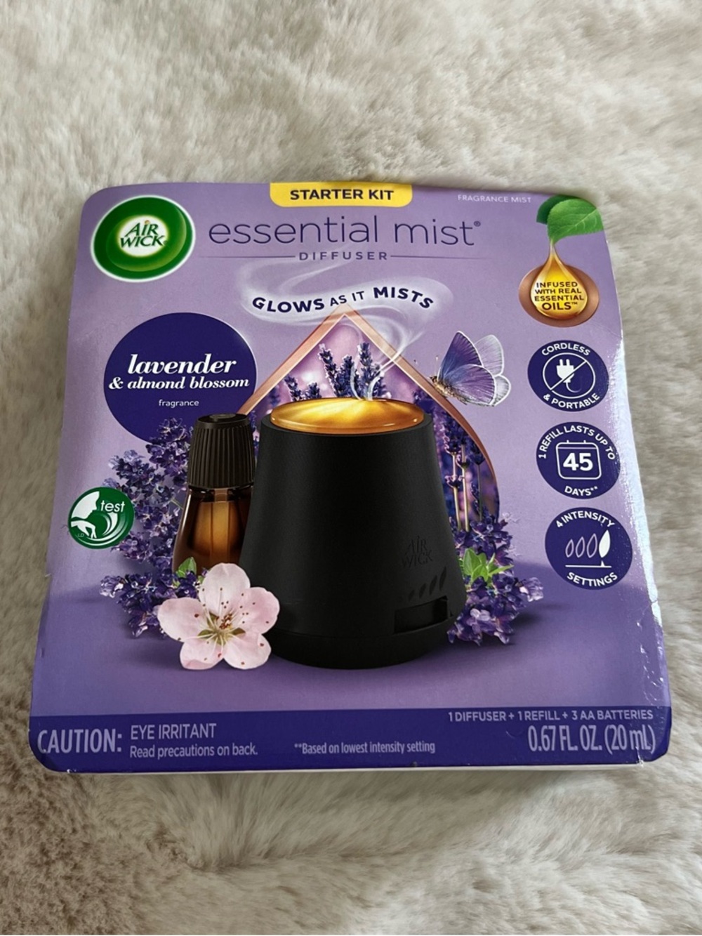 Air Wick Essential Mist Lavender & Almond Blossom Diffuser Starter Kit